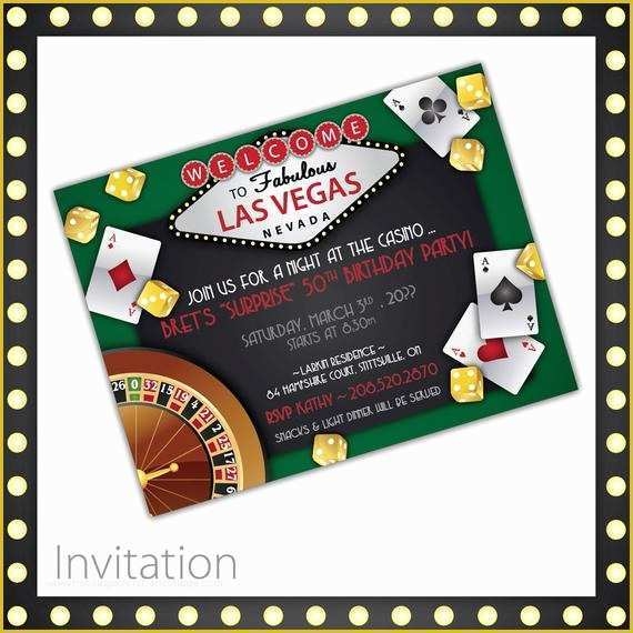casino party invitations templates
