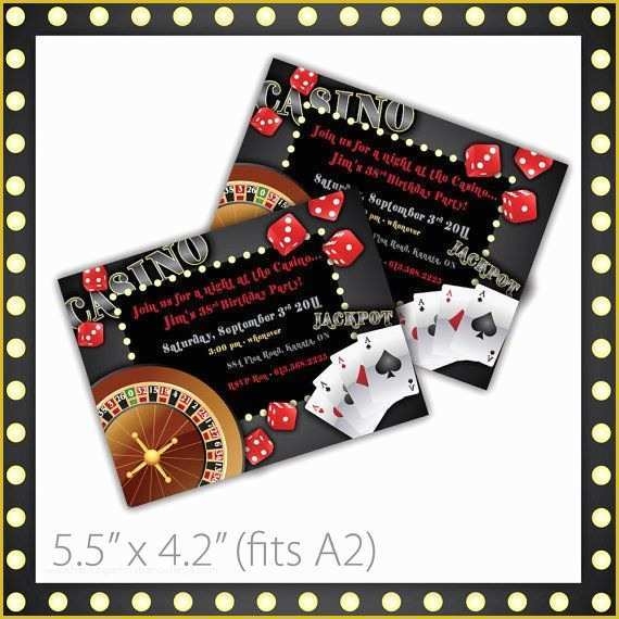 Casino Party Invitations Templates Free Of Free Party Invitations 