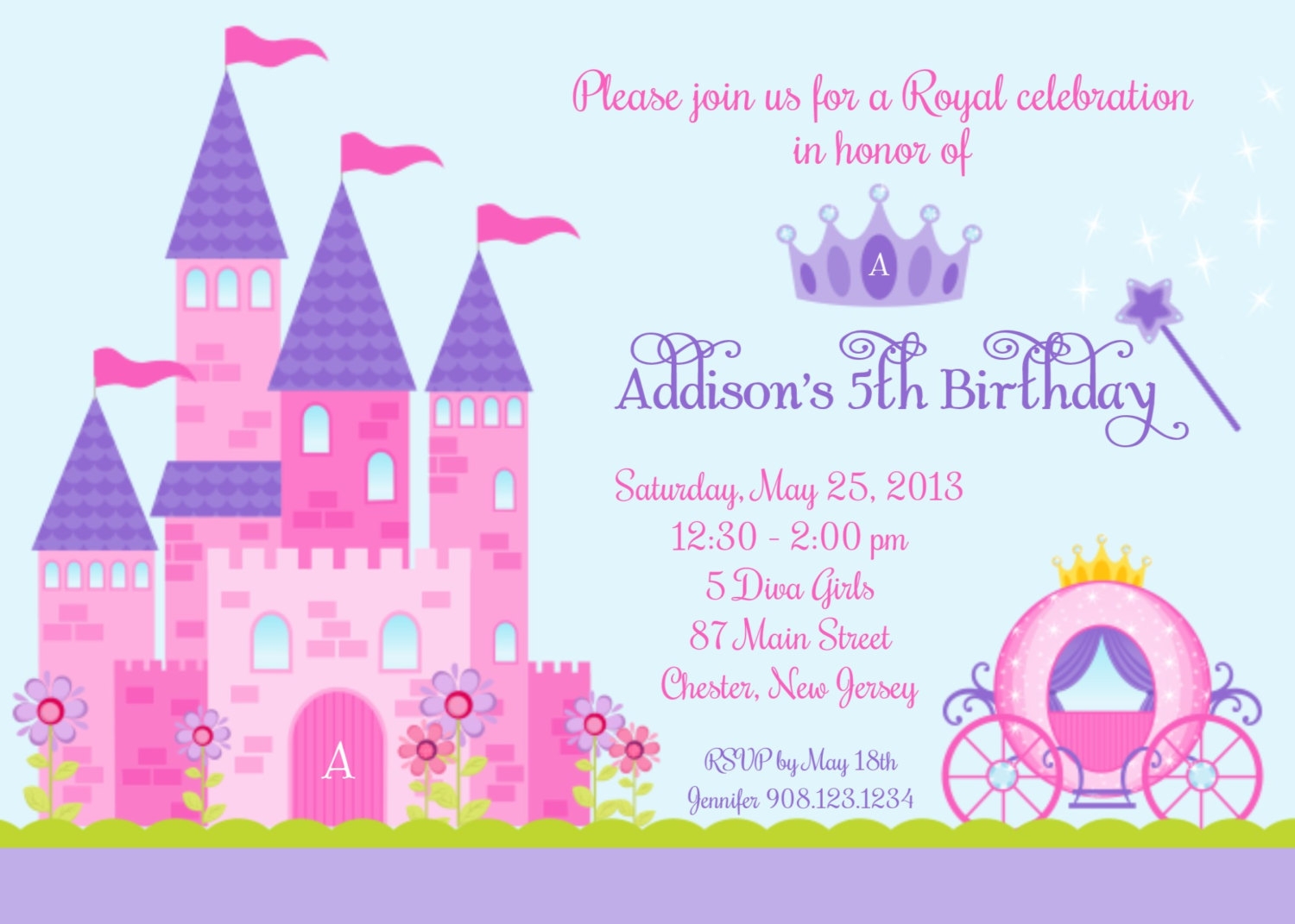 Castle Invitation Template Free Free Templates Printable