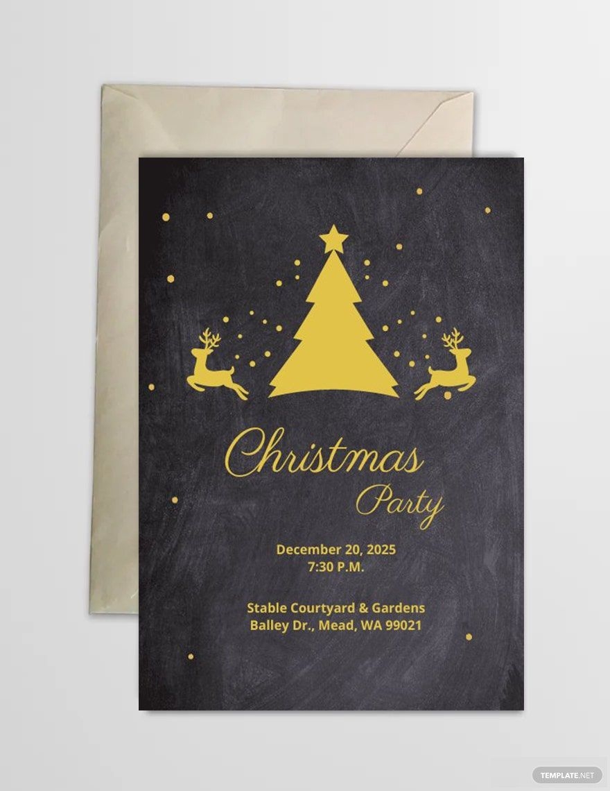 blank chalkboard invitation template