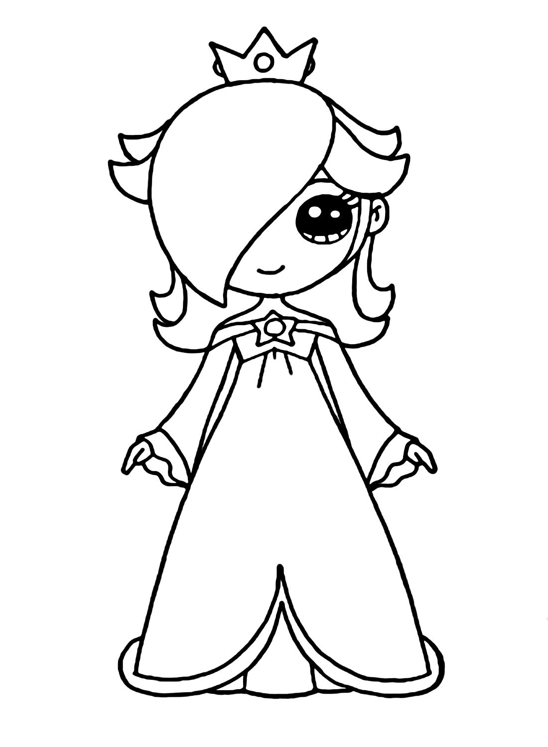 Chibi Rosalina Coloring Page Free Printable Coloring Pages