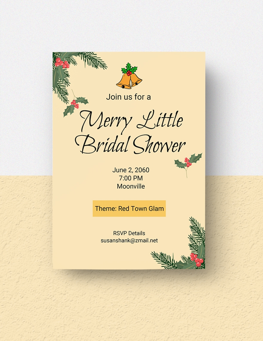 bridal shower invitation template word