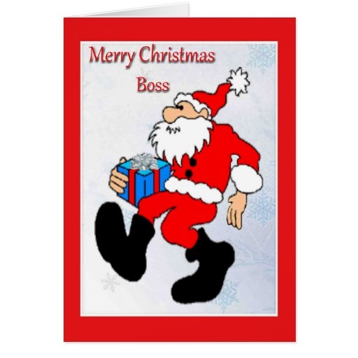 printable christmas card for boss
