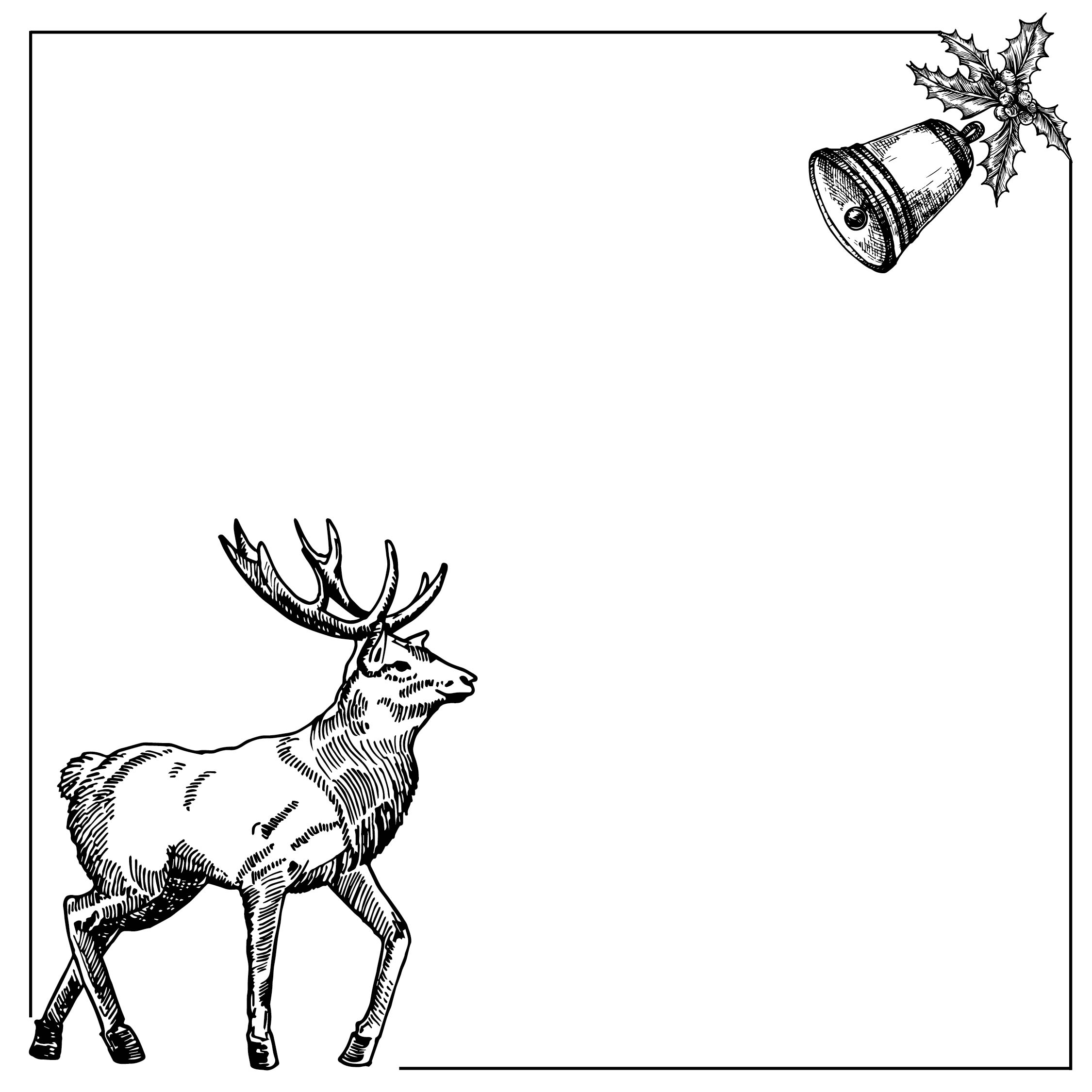 Christmas Cards Black And White 10 Free PDF Printables Printablee