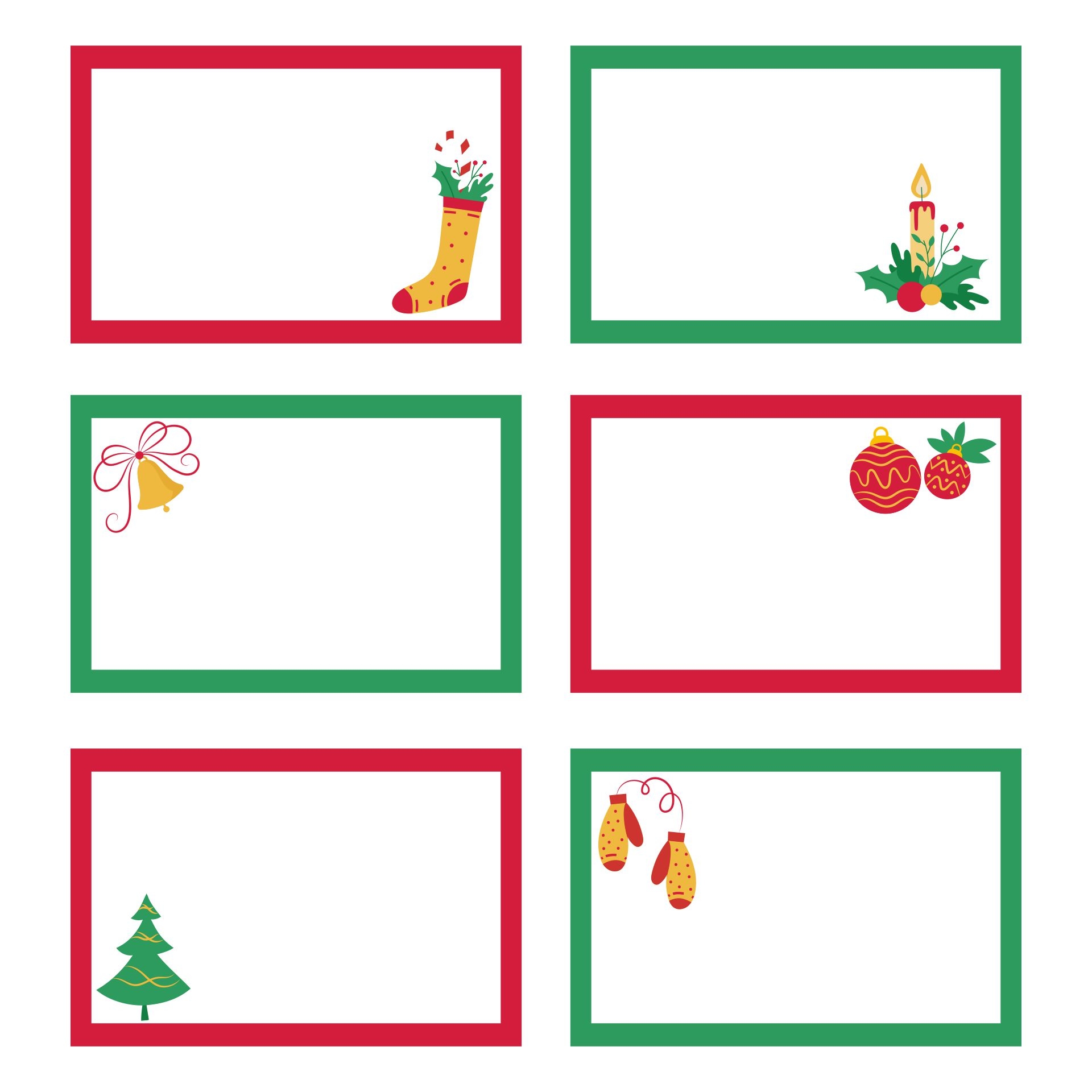 Christmas Note Cards Printable