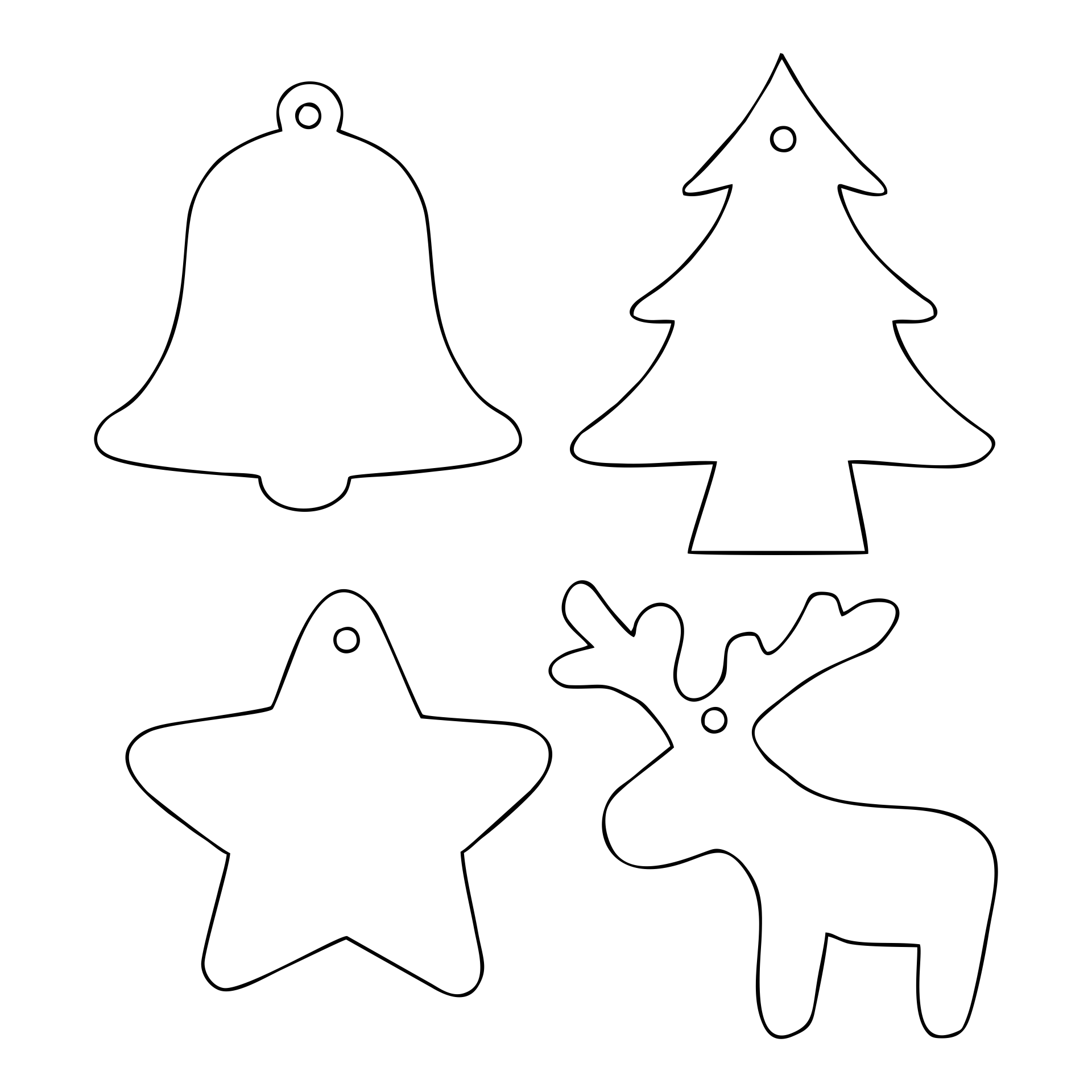 Christmas Ornament Templates 15 Free PDF Printables Printablee