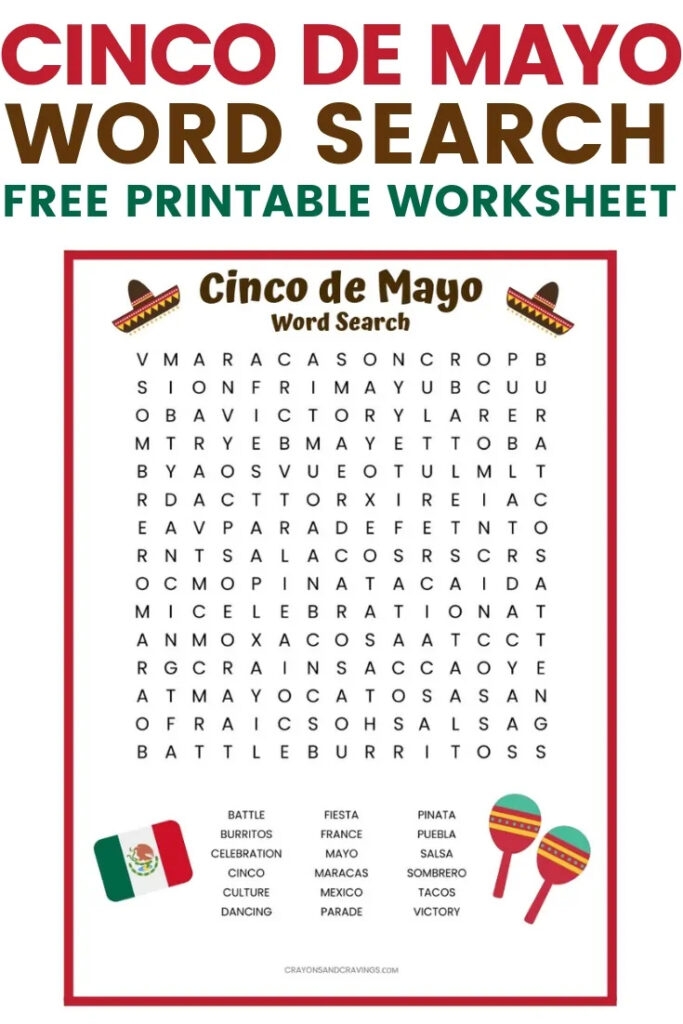 cinco de mayo activities for kids printable