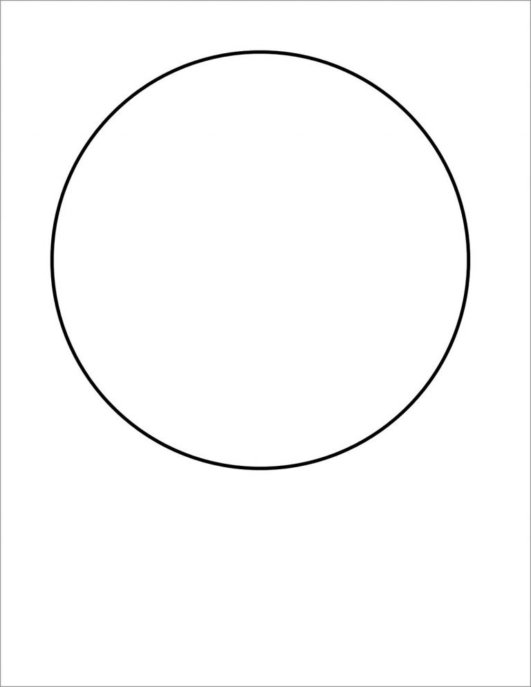 Circle Coloring Page