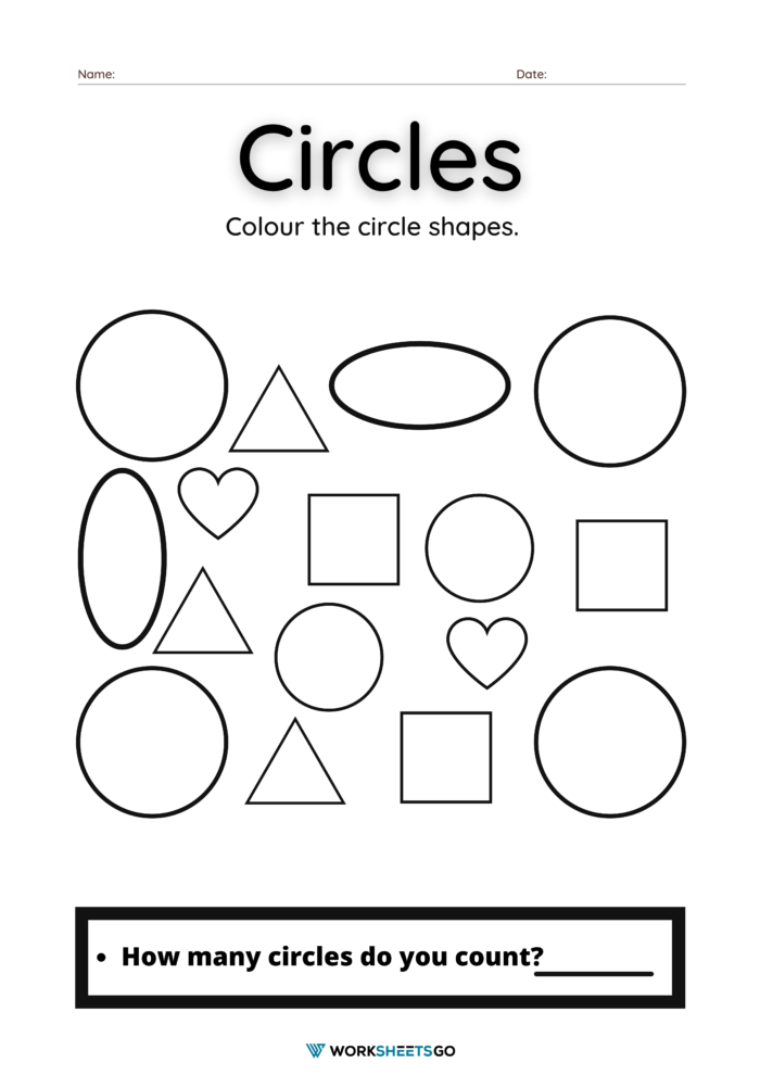 Circle Preschool Worksheets WorksheetsGO