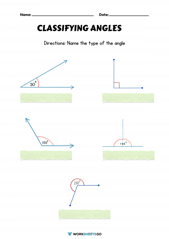 Classifying Angles Worksheet WorksheetsGO