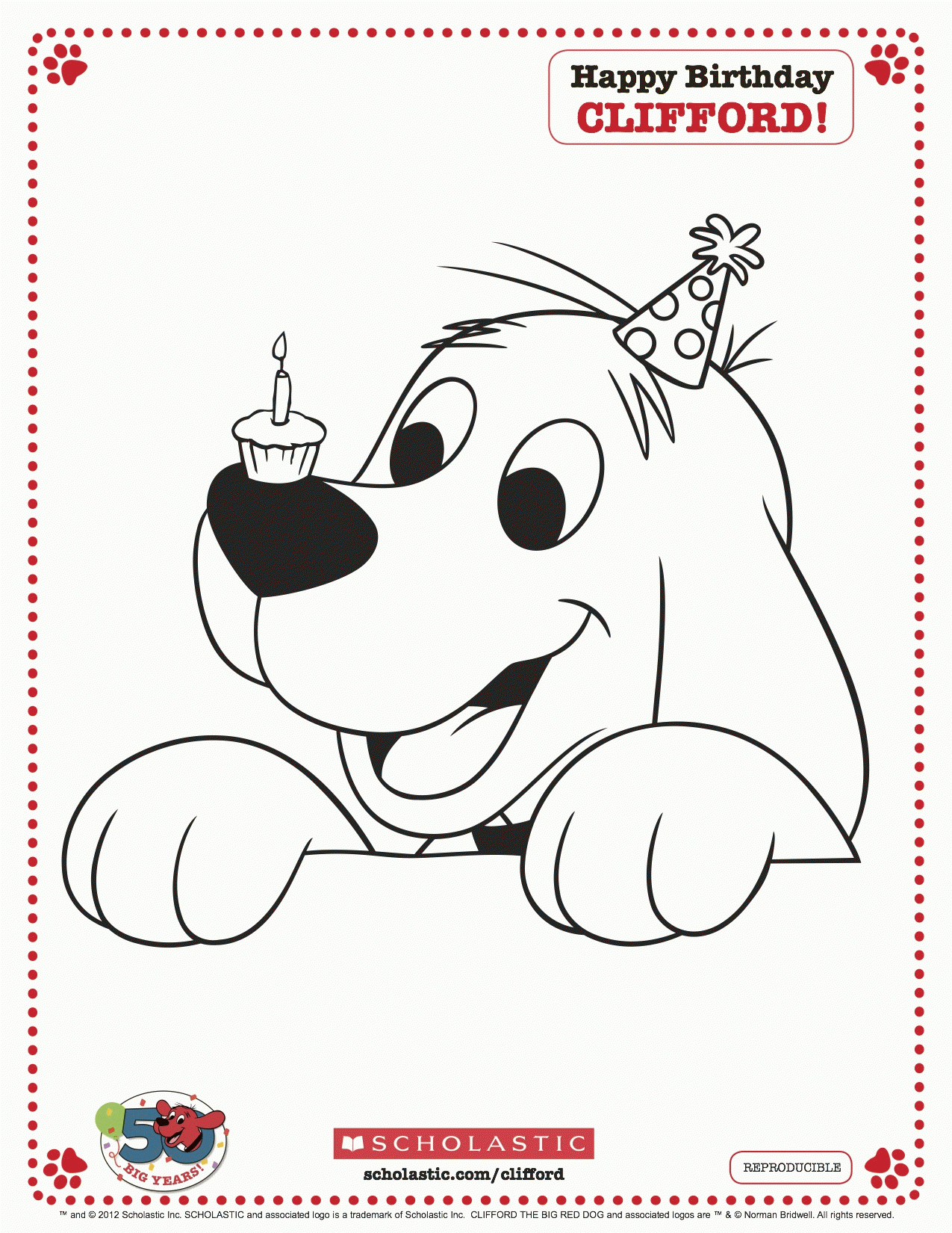 Clifford Coloring Pages To Print Coloring Home