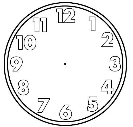 Clock Printable Template ClipArt Best