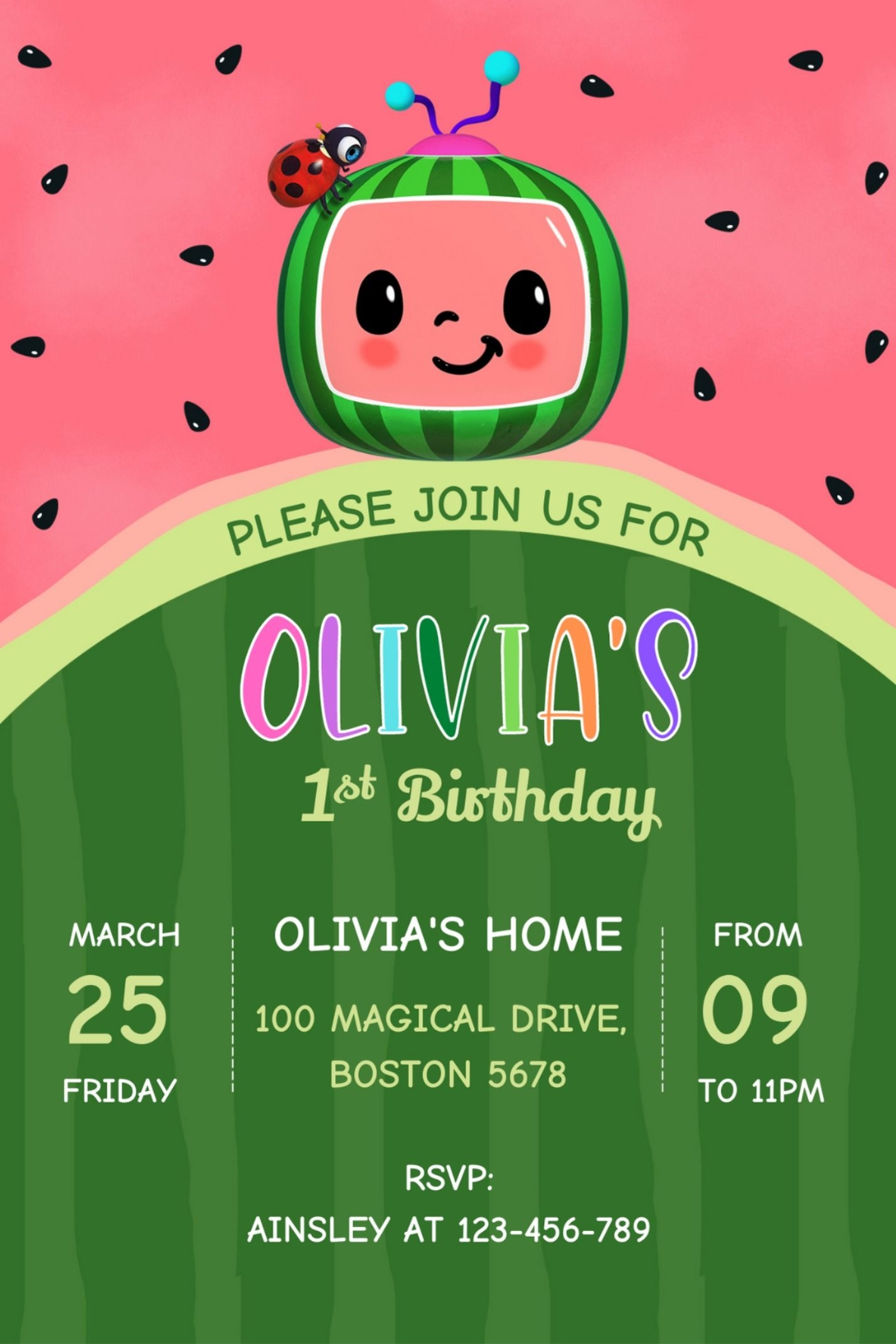 Cocomelon Birthday Invitation Template Canva 1 Artofit