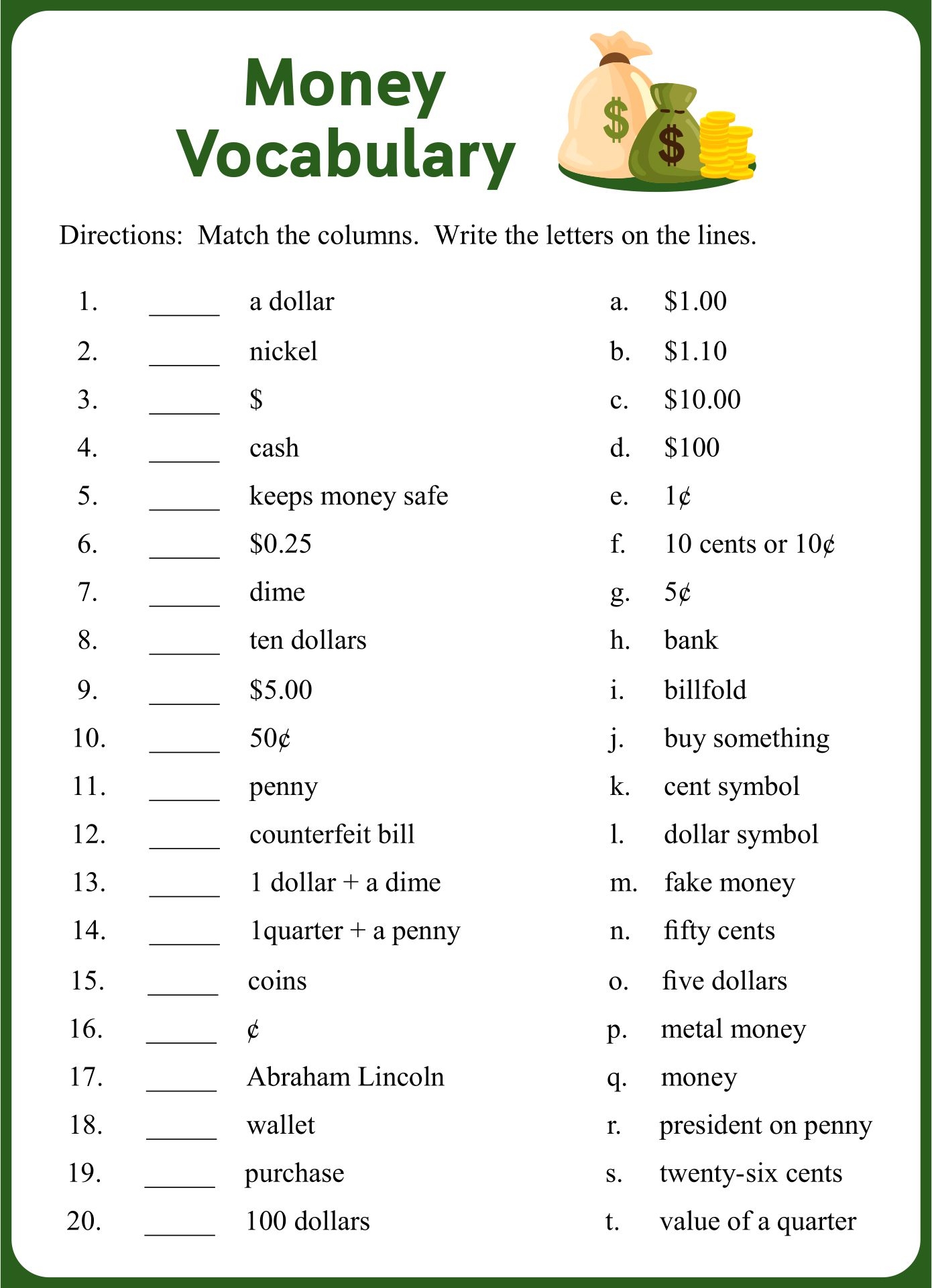 home education worksheets