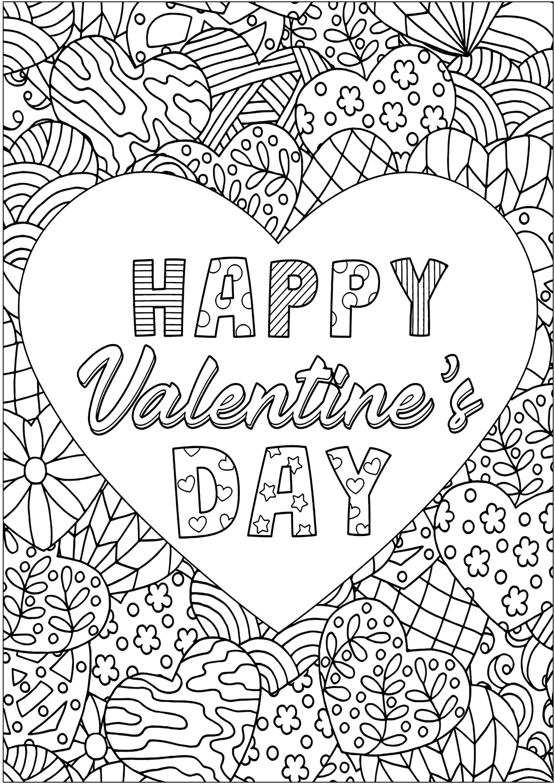 Color By Number Coloring Pages Valentines Day Hello Kitty Free Coloring 
