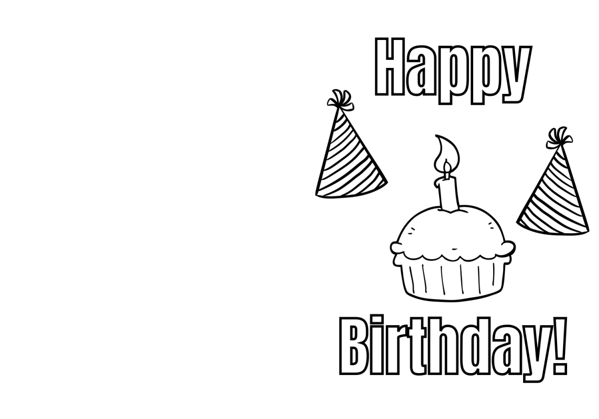 Color Your Own Birthday Card Printable