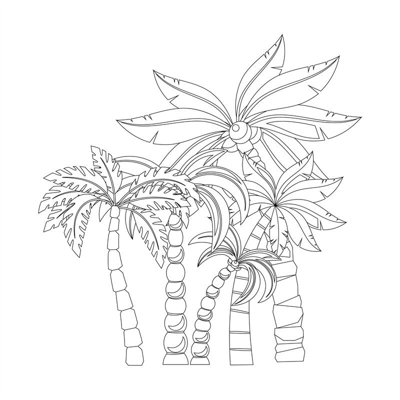 Coloring Book Pages Trees A Journey Through Nature 39 s Majesty