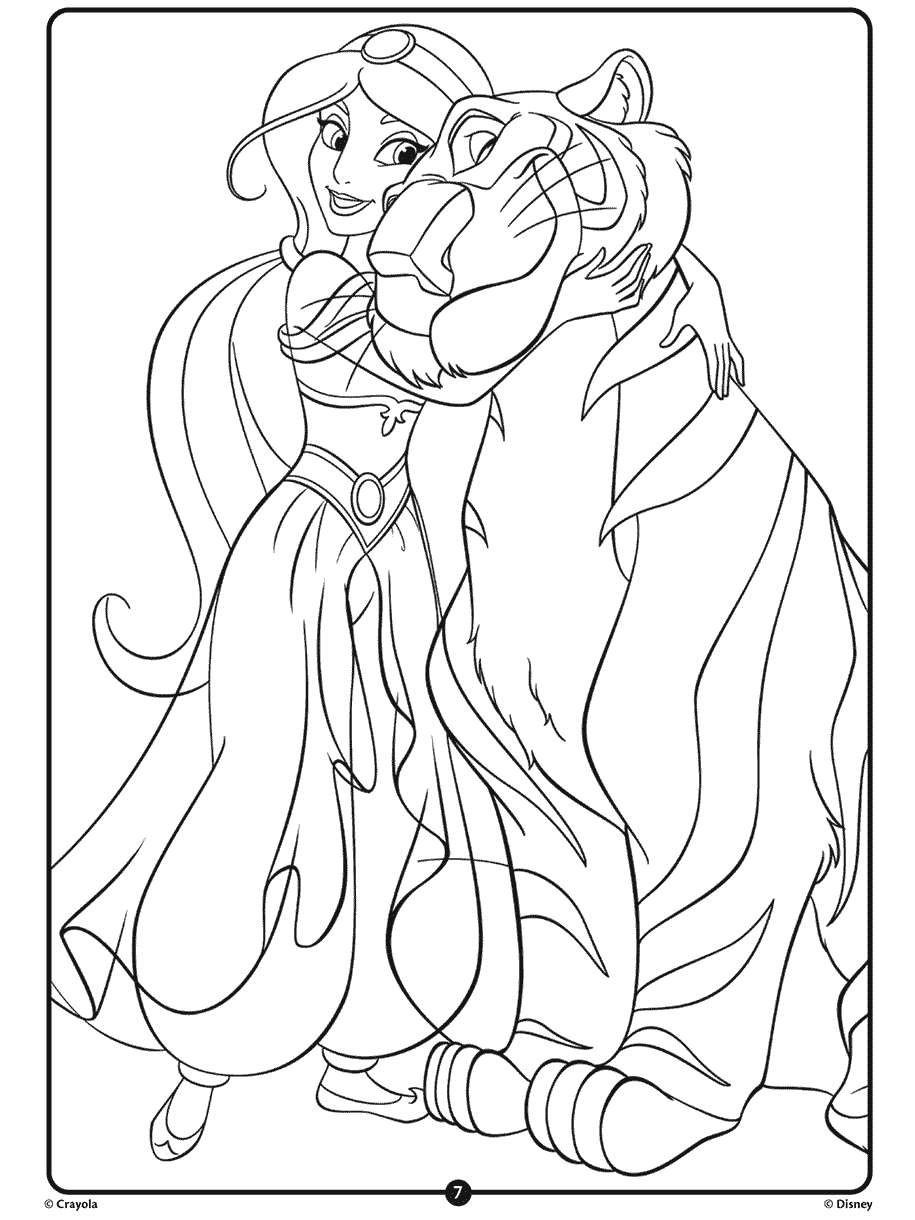 Jasmine Coloring Page