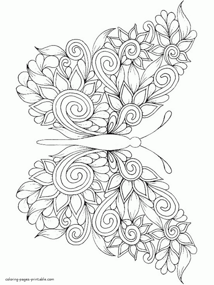 printable pictures to colour for adults