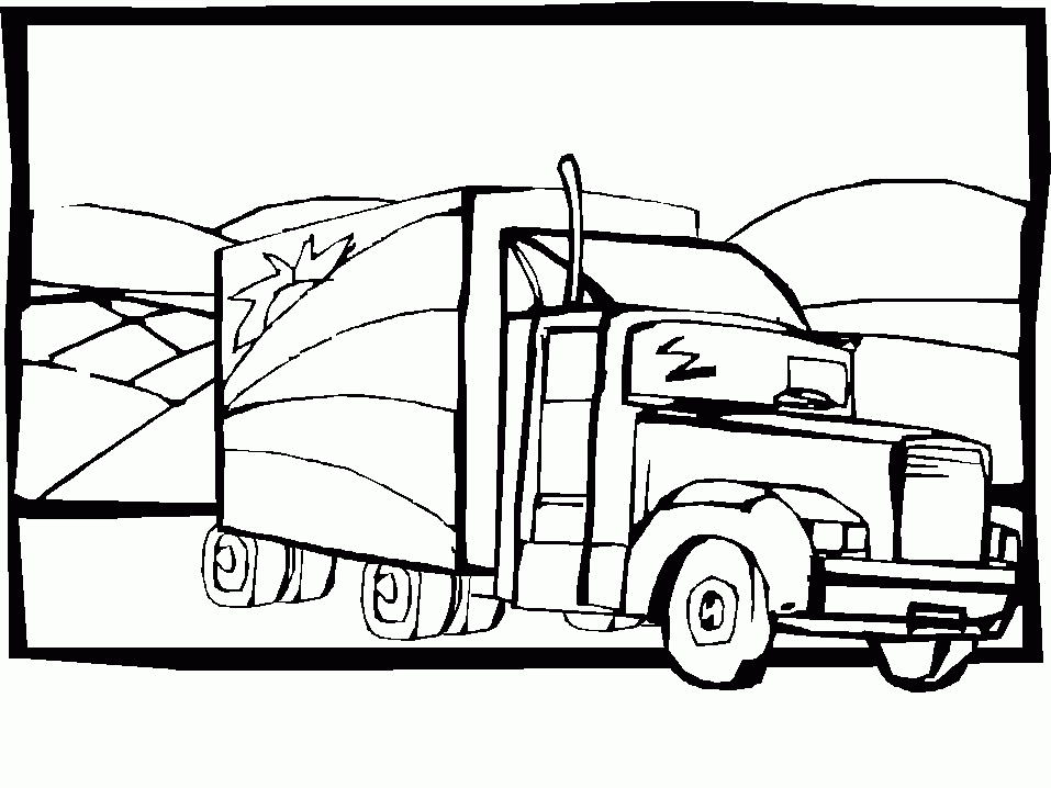 printable coloring pages trucks
