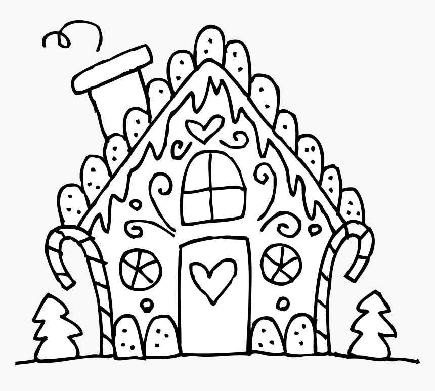 Gingerbread House Coloring Pages