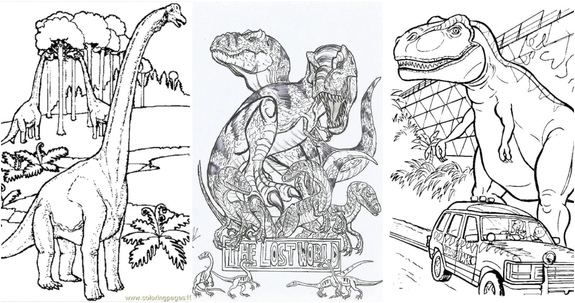 Jurassic World Coloring Page