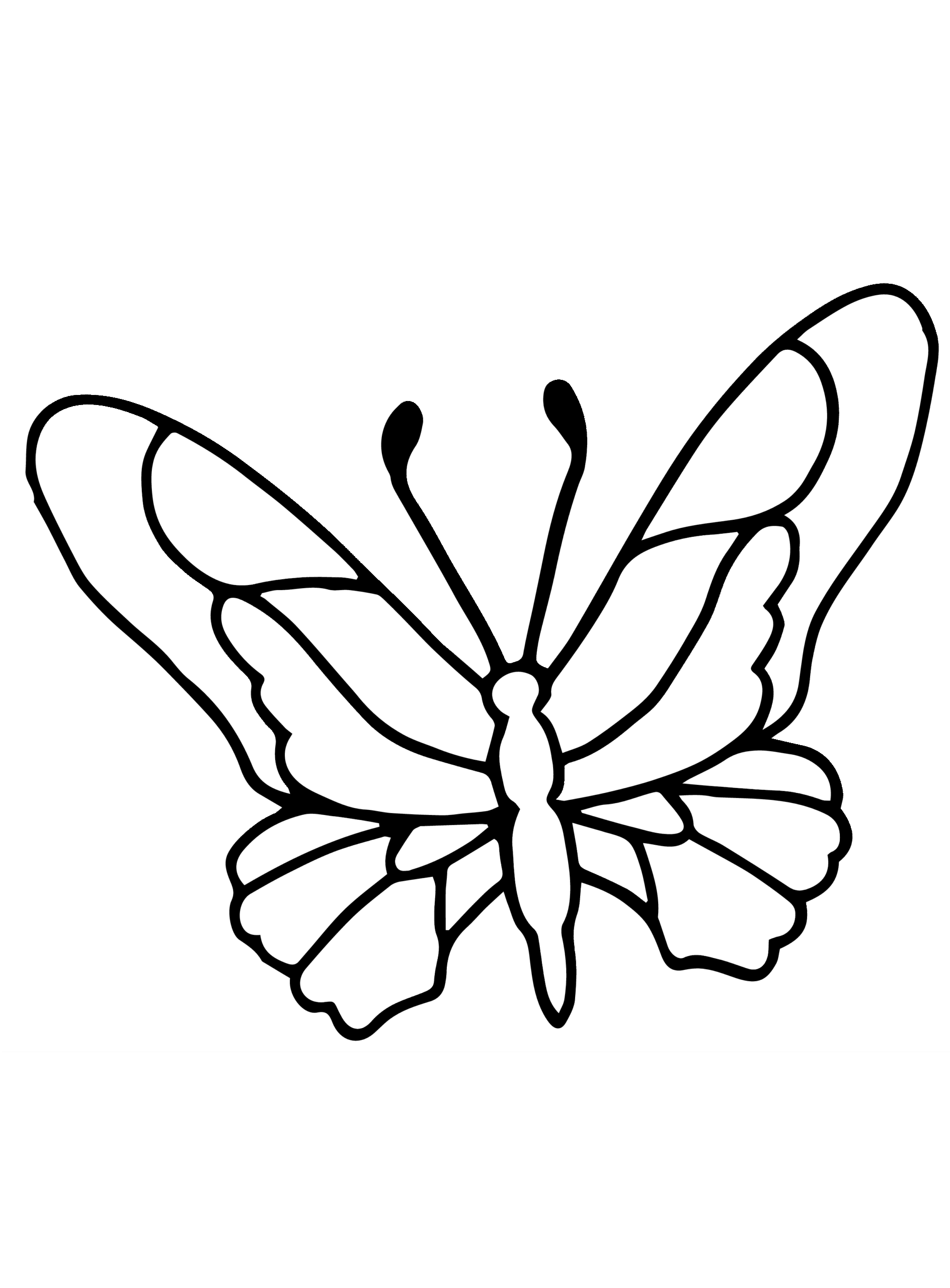 Free Coloring Pages Of Butterflies