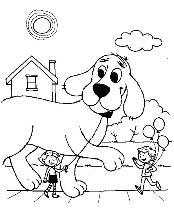 Coloring Pages Of Clifford The Big Red Dog Coloring Home