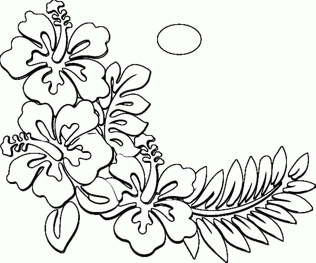 Hawaiian Coloring Pages