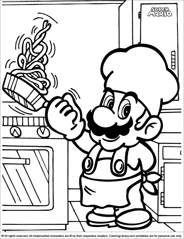 Coloring Pages Mario Brothers