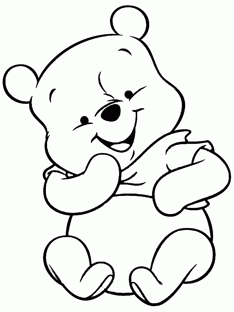 Coloring Pages Pooh Bear Coloring Home