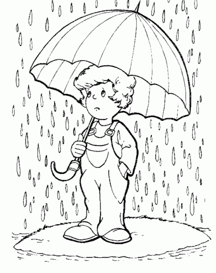 Coloring Pages Rainy Day Coloring Home