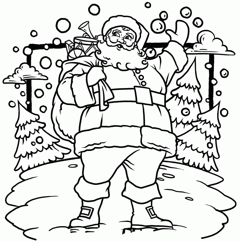 Coloring Pages Santa Claus Coloring Home