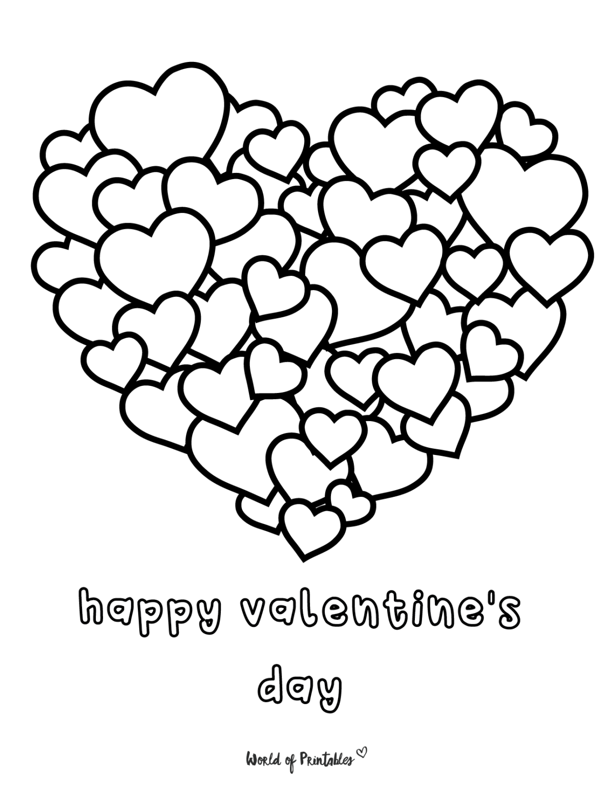 Coloring Pages Valentines Day Cards Coloring Day Happy Valentine Pages 