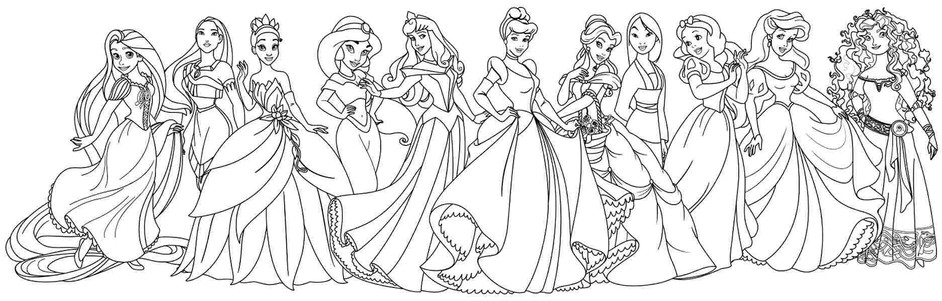 Printable Coloring Pages Princesses