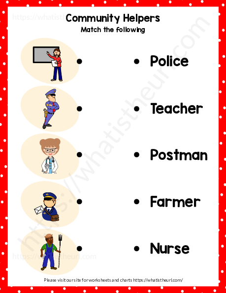 Community Helpers Worksheets Activities Kindergarten Preschool 