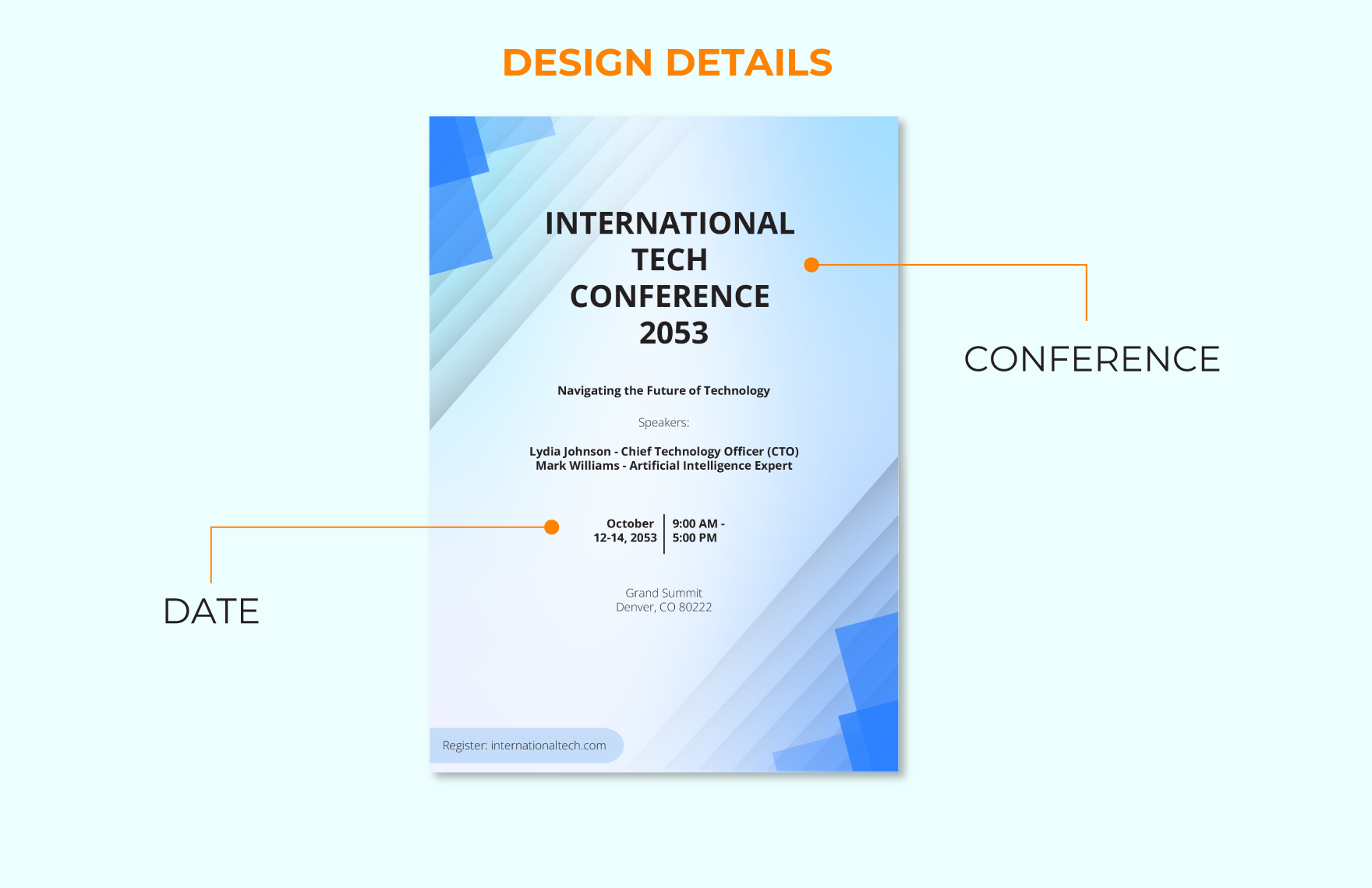 business conference invitation template