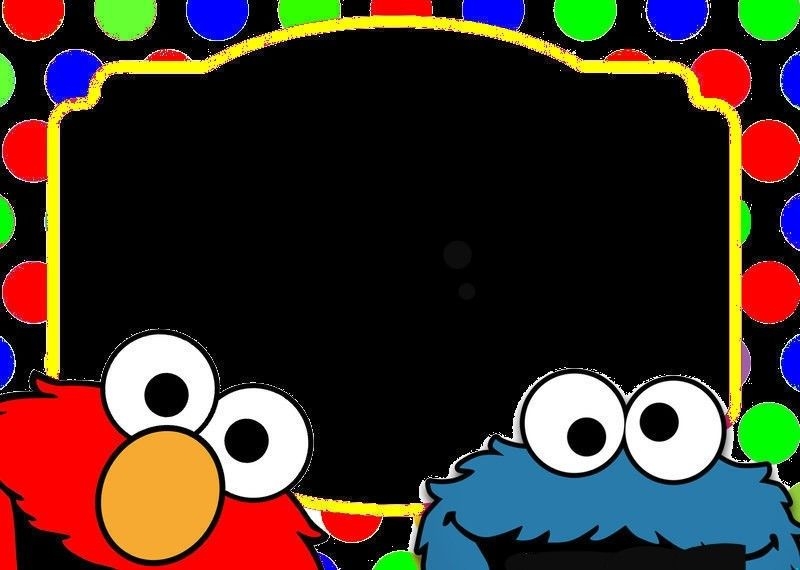 Cookie Monster And Elmo Invitation Blank Template Elmo Invitations