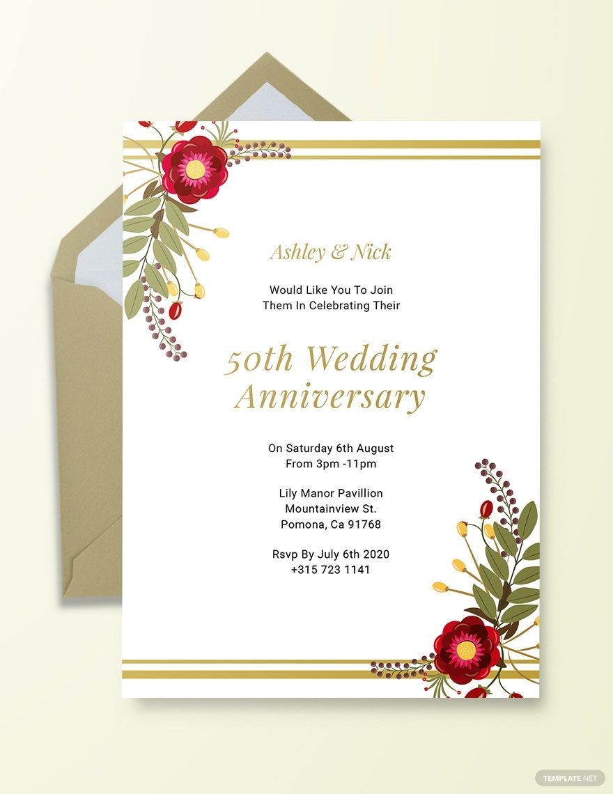 Corporate Anniversary Invitation Template In Publisher Illustrator 