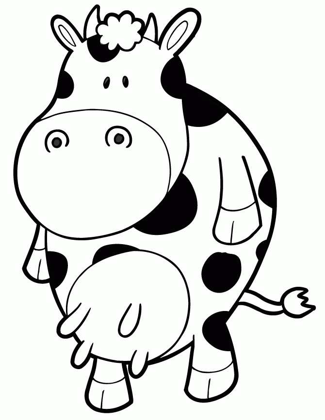 Cow Coloring Pages Coloring Home