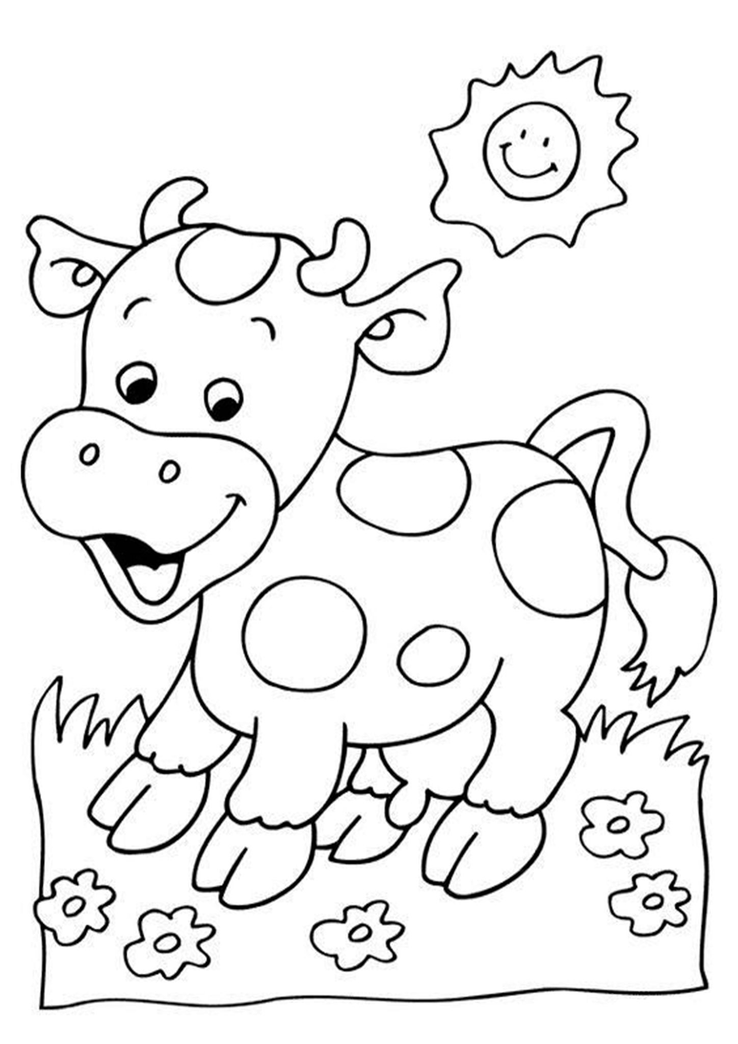 Cow Coloring Pages Free Printable Warehouse Of Ideas