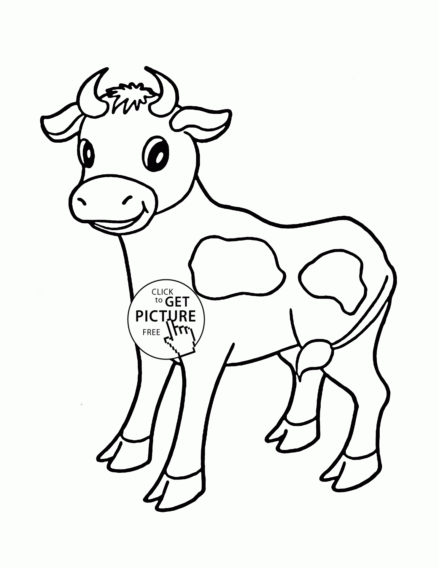 Coloring Pages Cow