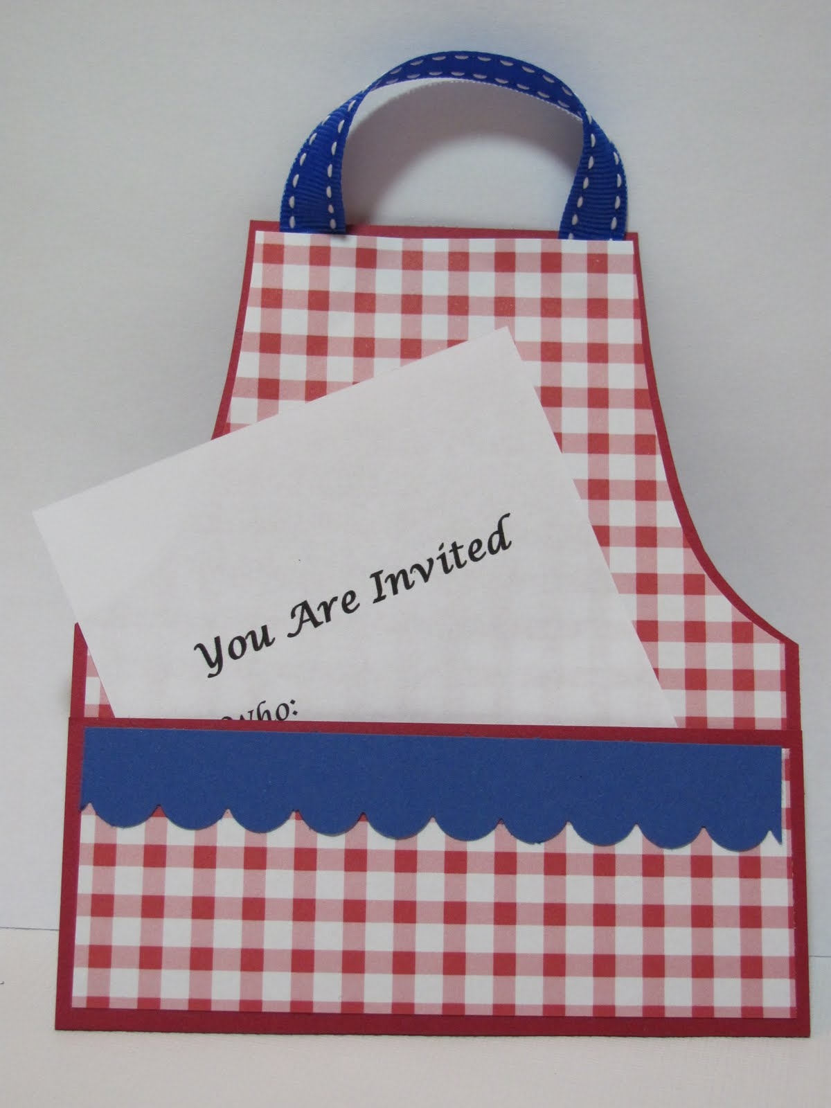 Crafting 4 Fun Apron Invitation