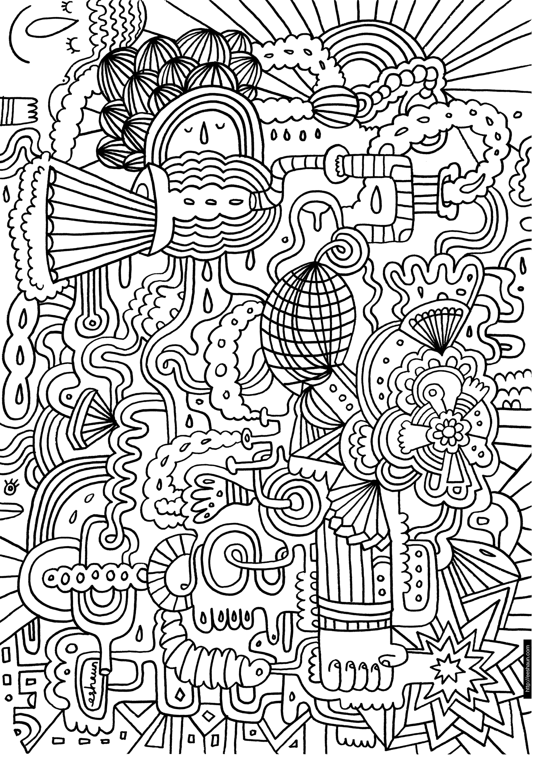 Funny Coloring Pages For Adults