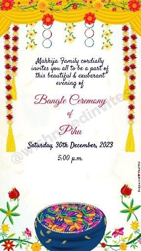 Create A Stunning Bangle Ceremony Video Invite