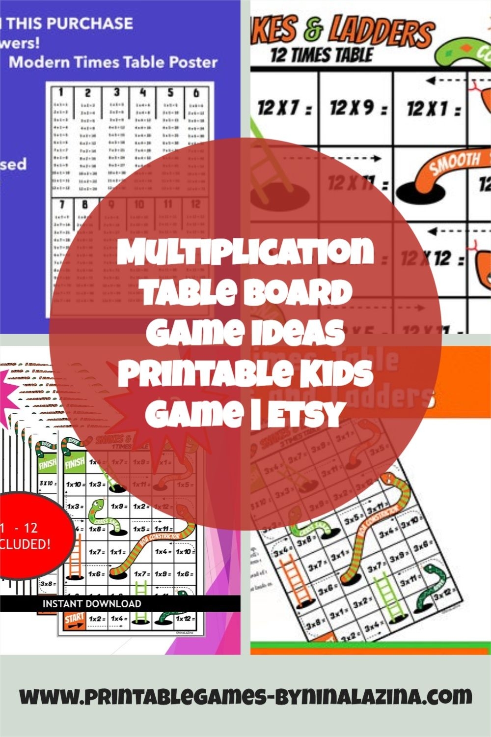 times table games for kids printable