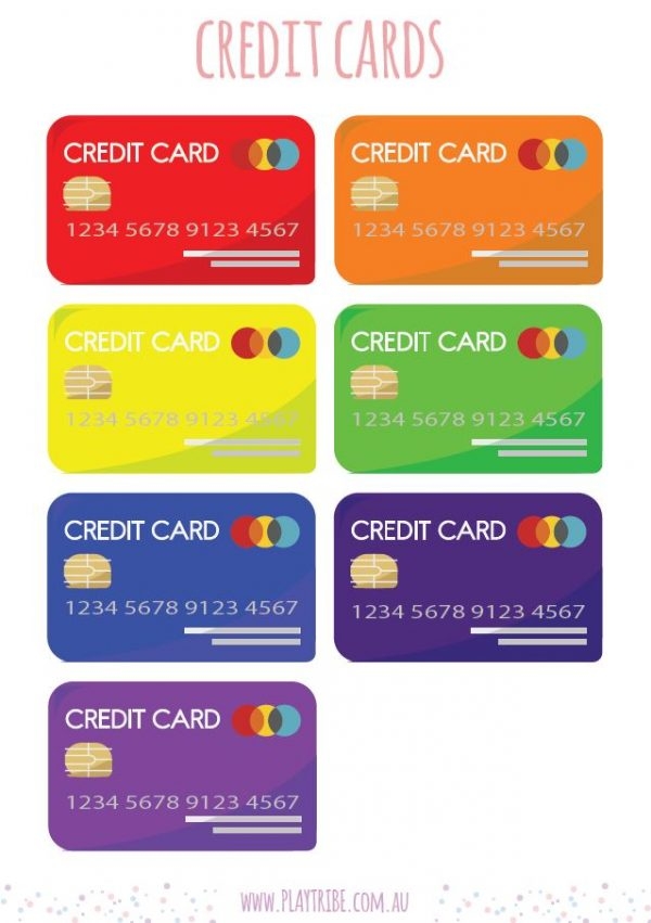CREDIT CARD PRINTABLE PLAY TRIBE