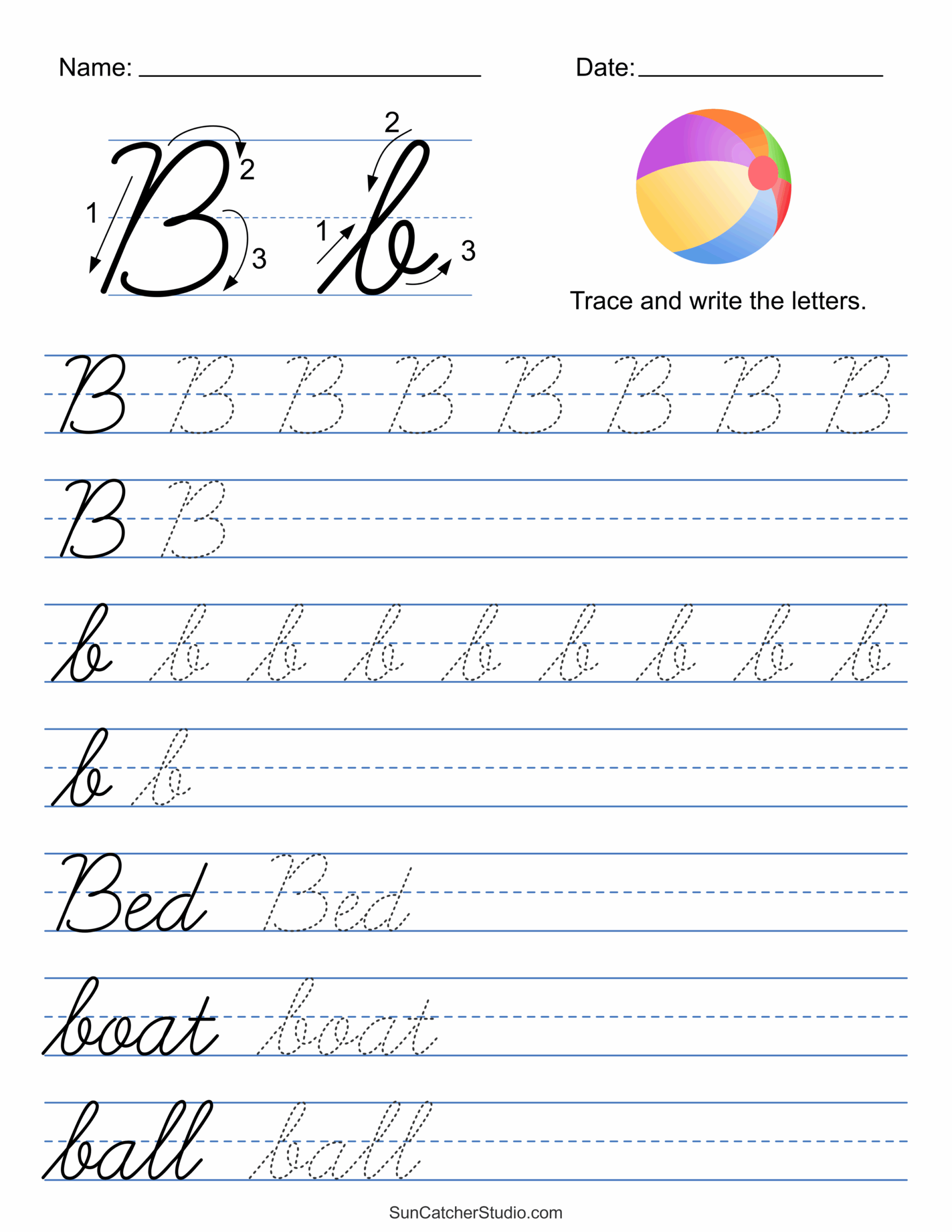 cursive handwriting worksheet