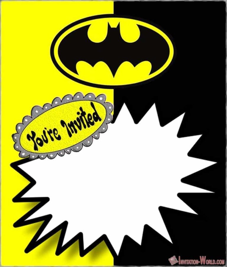Custom Batman Invitation Template Invitation World