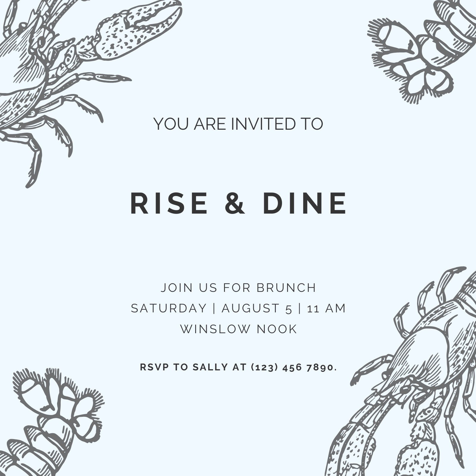 brunch invitations templates